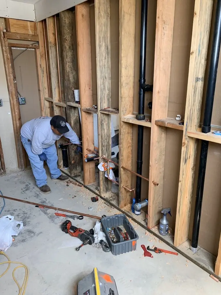 Commercial rough-in plumbing for Water Heater Replacement in Indian Springs Village